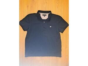 Banana Republic Polo Shirt Mens Medium Black Cotton Blend